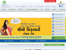 Tablet Screenshot of gujaratgas.com